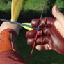 Protective Archery glove 3 fingers (natural leather).S/M/L/XL Image 3