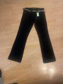 Ladies black bootleg jeans
