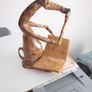 Thinking Giraffe Wooden Shelf Sitter Image 3