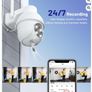 GALAYOU 2 pack - 2K Security Camera Outdoor, 360 CCTV Camera, Home Security WiFi Camera with Color Night Vision, Pan-Tilt View Image 8