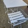 2 seater bistro set, powder coated metal Image 5