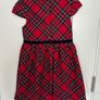 Elegant red plaid dress for a girl, 122cm, 6-7 years Image 2