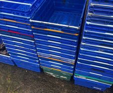 Deep plastic crates