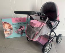 Child's doll pram silver cross with bag gift girl