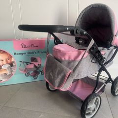 Child's doll pram silver cross with bag gift girl