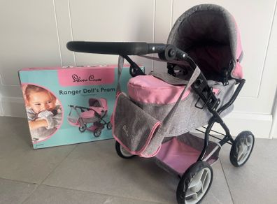 Child's doll pram silver cross with bag gift girl