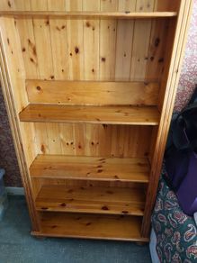 Large solid pine bookcase