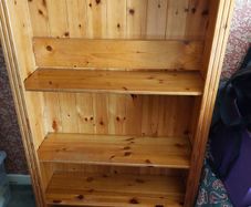 Large solid pine bookcase