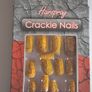 Retro Hairspray Yellow Cracked Glue On Fake Nails Image 4