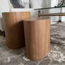 Set of Stackable Side tables in solid Walnut. Made in Spain. Image 2