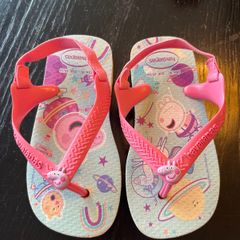 Havaianas Kids' Peppa Pig Ballet Rose Flip Flops Size 9C EUR 25/26 EUC