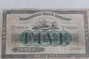 1942 five pound Northern bank note