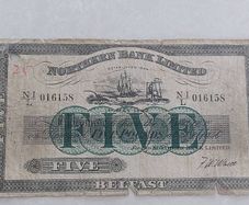 1942 five pound Northern bank note