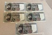 Italy 10,000 Lire Del Castagno 9 Euro Each