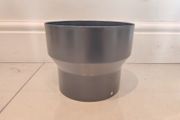 Single wall flue piper adapter 5" to 6"