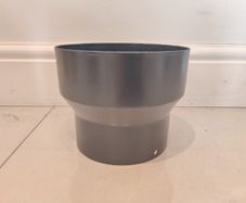 Single wall flue piper adapter 5" to 6"