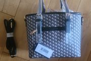 Gallantry Women's Tote Bag Graphic Effect Braided with Gold Logo Bag Charm from Carraig Donn