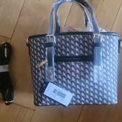 Gallantry Women's Tote Bag Graphic Effect Braided with Gold Logo Bag Charm from Carraig Donn