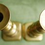 Antique Victorian Candlesticks, Two Vintage Brass Candlesticks , Table or Mantle Decor, Vintage Brass candlesticks Image 4