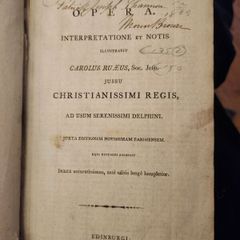 P. Virgilii Maronis Opera. 1805 Rebound Hardback In  Fair Condition.