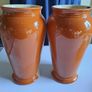 Pair of Vintage Art Deco Style Ceramic Vases Image 2