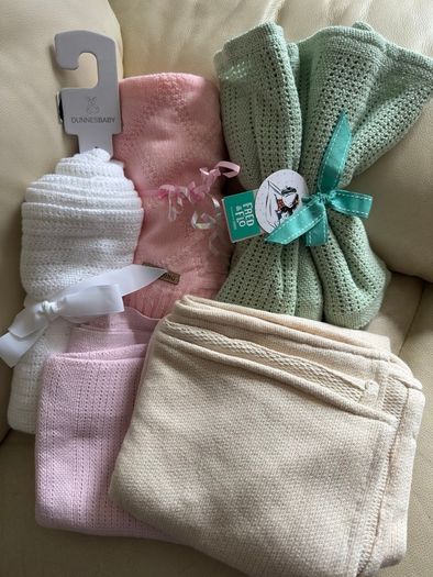 shoes, baby blankets