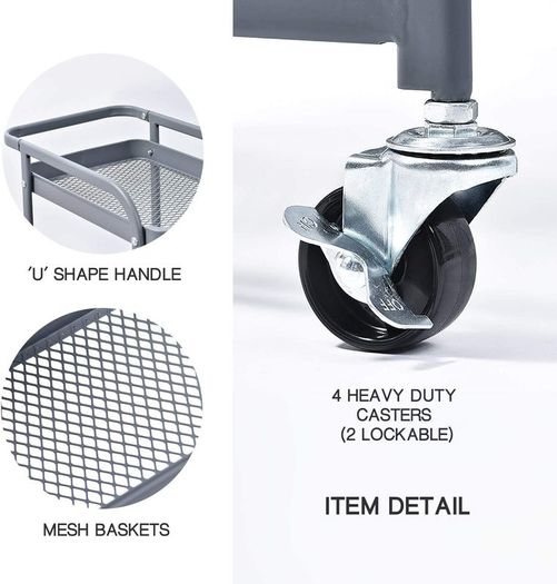 3-tier Metal Trolley - Free Delivery Nationwide