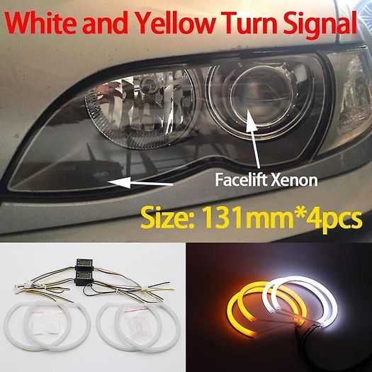 BMW 3 series E46 316i 318i 320d 323i 328i 330i 325xi 330d 1998-2005 LED Cotton Angel Eyes halo rings daytime light