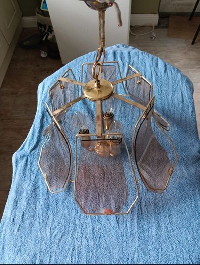 Very cool Vintage 1970s pendant chandelier 70 euro