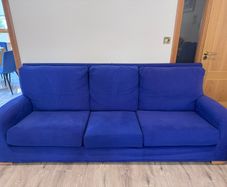 Large 4-seater fabric sofa
