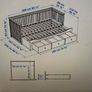 IKEA HEMNES Day Bed with 3 Drawers + 2 Mattresses Image 6