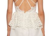 Self Portrait White Wedding Next Day Mini Dress Sz 14UK - Rrp 515 (New)