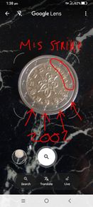 RARE 2002 2euro Portugal miss strike CIRCULATED