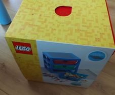 Transparent Red 5005873  LEGO 3 draw Rack System