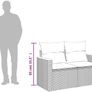 Garden Sofa 2 seater Poly Rattan Image 7