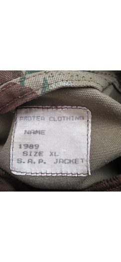 Vintage South African Police Camouflage Bush Jacket 1989 XL