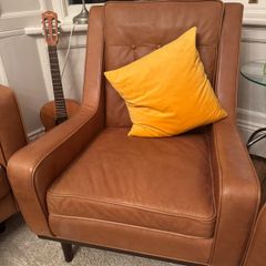 Charme (Scott) cigar leather armchair