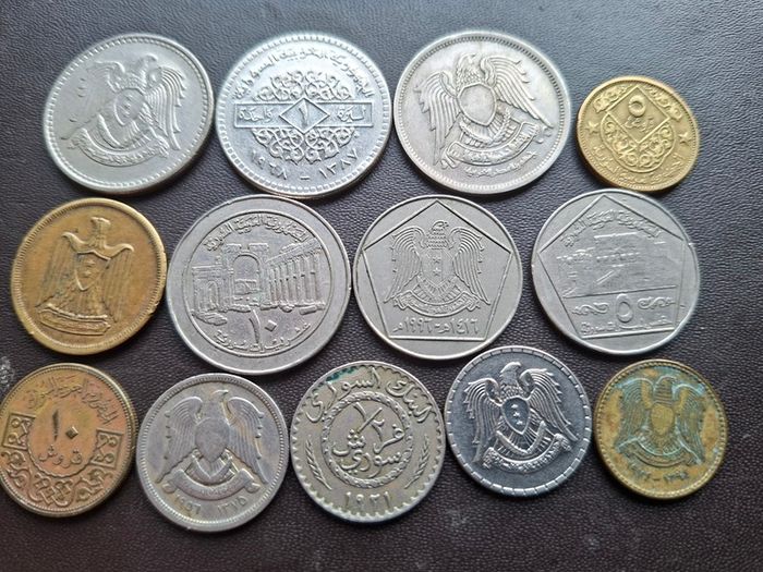 Syria. Lot of 13 coins (1921-1996)