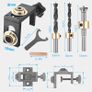 BRAND NEW EU Stock 3 in 1 Woodworking Doweling 8/10/15mm Jig Kit with Positioning Clip Adjustable Drilling Guide Puncher Locator Carpentry Image 9