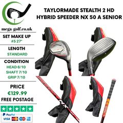 Taylormade Stealth 2 HD Hybrid / #5 27 Degree / Speeder NX 50 A Senior