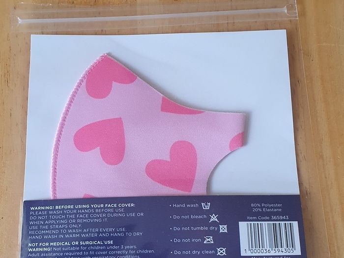 BNIP - A Reusable Childs Fabric Mask - #