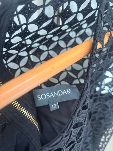 Sosandar Black Dress