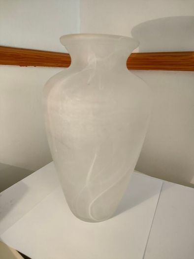 Large Italian glass amphora vase
