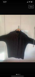 Charcoal coat. Size 14