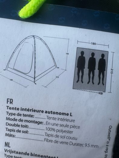 Outwell free standing inner tent