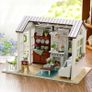 Wooden Dollhouse Kit 3D Build with LED Lights Image 9