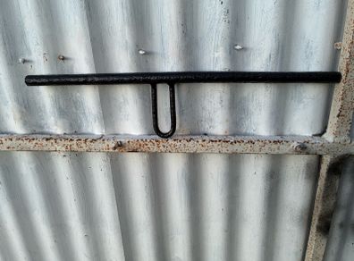 Vintage sliding door bolt latch
