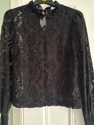 black lace top