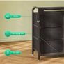Black Chest of Drawers Bedroom, with LED Light trip with 10 Adjustable Colors and 2 USB and 2 AC Outlets Image 10