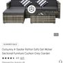 1 year old rattan sofa set Image 8